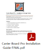 Carrier Board Pro – Installation & Usage Guide (PDF)
